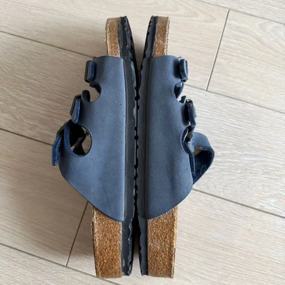 Birkenstock Florida Dark Blue Triple Strap Sandals Size 41/ US Men’s 8 - Picture 5 of 10
